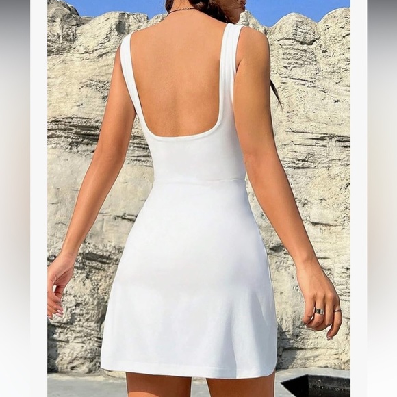 WIMOLL White Sleeveless Dress Sz L Women - Picture 5 of 6